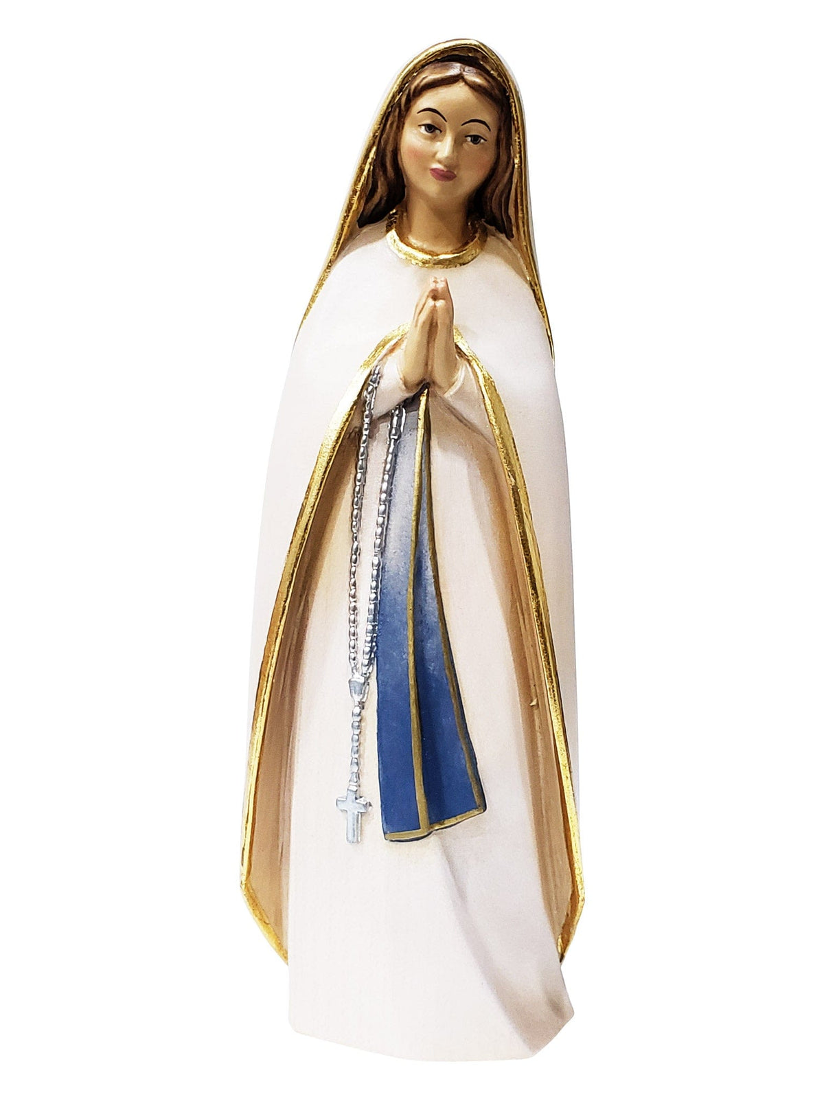 Imagem de Nossa Senhora de Lourdes Estilizada em Madeira Italiana 22,5 cm